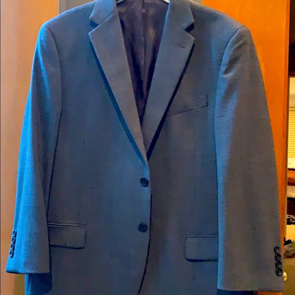 Blue patterned sport jacket